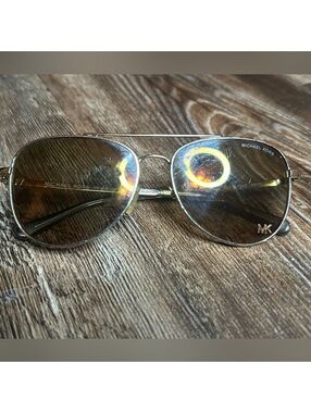 Michael Kors Gold-Toned Aviator Sunglasses